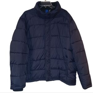 Andrew Marc Deep Blue Quilted Puffer Jacket Size XL